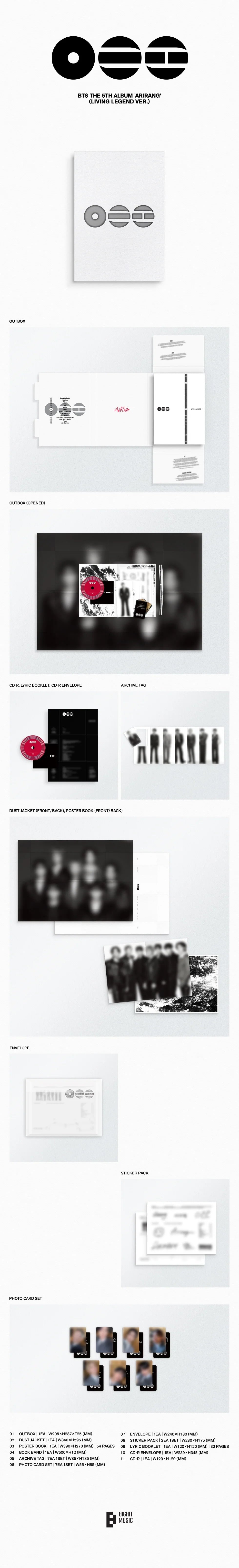 [Pre-Order] BTS - [ARIRANG] 5th Album LIVING LEGEND Version